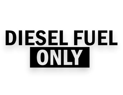 Diesel Fuel Only Sticker - STICKERNERD.com