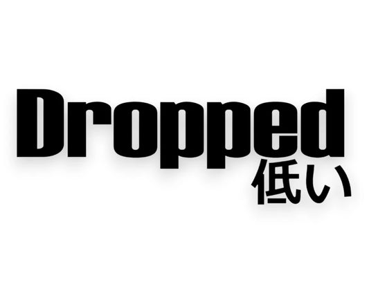 Dropped Low Sticker - Japanese Decal - STICKERNERD.COM