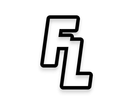 FL State Initials Sticker - STICKERNERD.COM