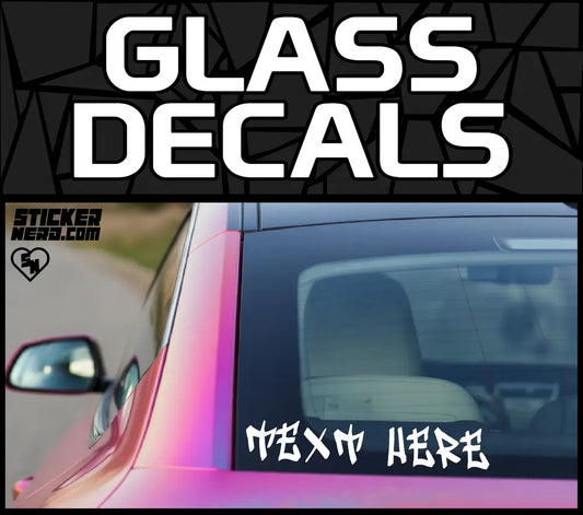 Glass Decals - Custom Vinyl Stickers
