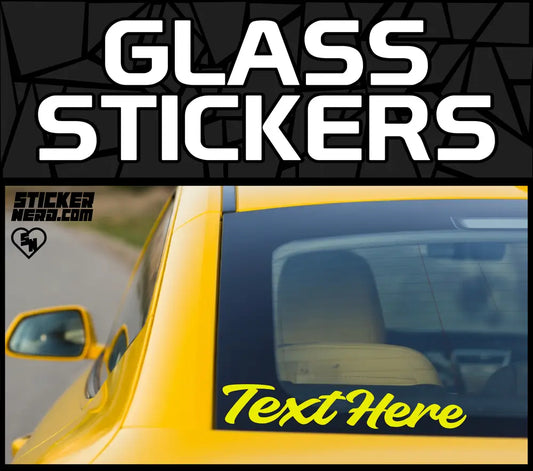 Glass Window Stickers - Vinyl Car Decals
