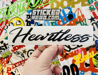 Heartless Sticker - Vinyl Car Decal
