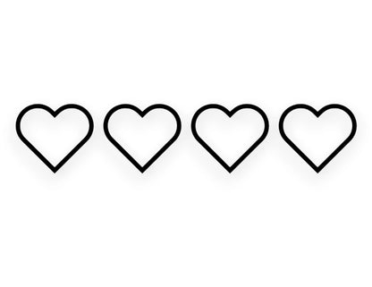 Hearts Sticker - Decal - STICKERNERD.COM