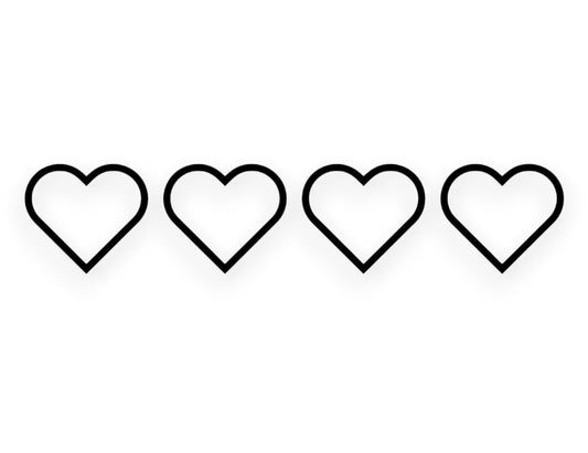 Hearts Sticker - Decal - STICKERNERD.COM