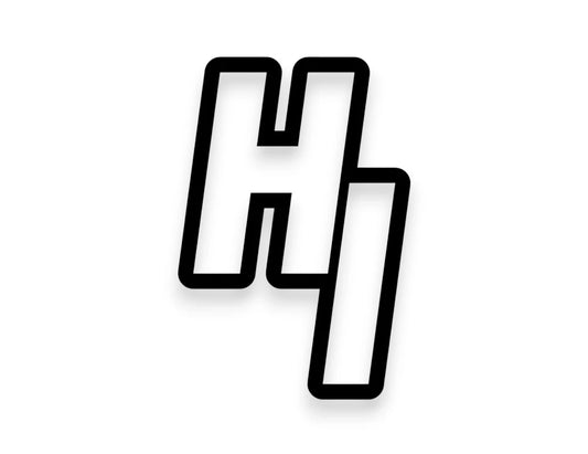 HI State Initials Sticker - STICKERNERD.COM