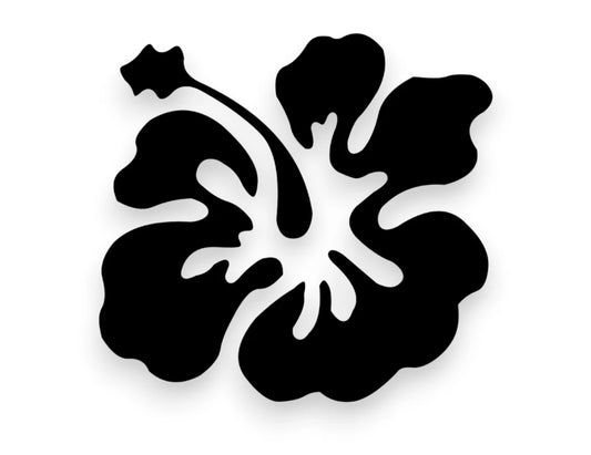 Hibiscus Flower Sticker - Window Decal - STICKERNERD.COM