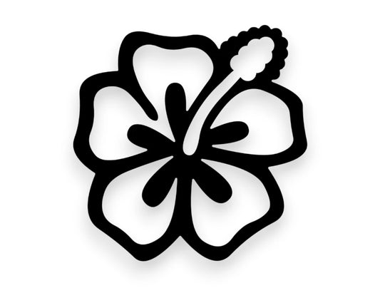 Hibiscus Flower Sticker - Decal - STICKERNERD.COM