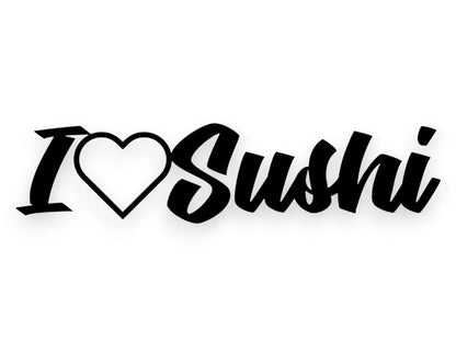 I Heart Sushi Sticker - STICKERNERD.COM