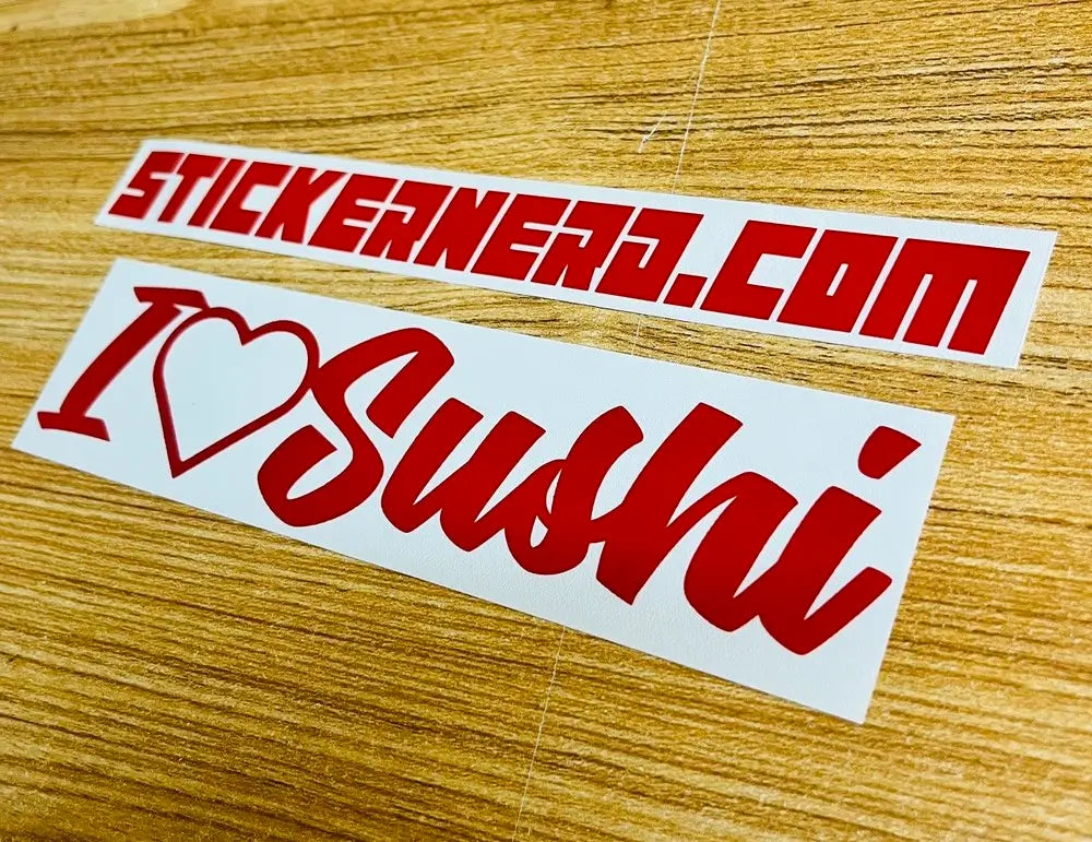 I Heart Sushi Sticker 