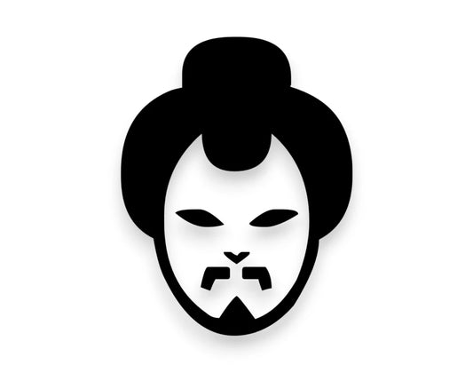 Japanese Geisha Sticker - kabuki Decal