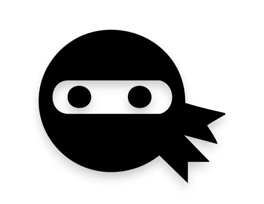 Japanese Ninja Sticker - Vinyl Window Decal