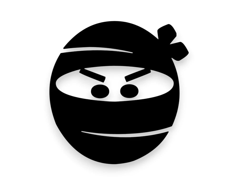Ninja Mask & Shinobi Shozoku Sticker - Ninja Decal