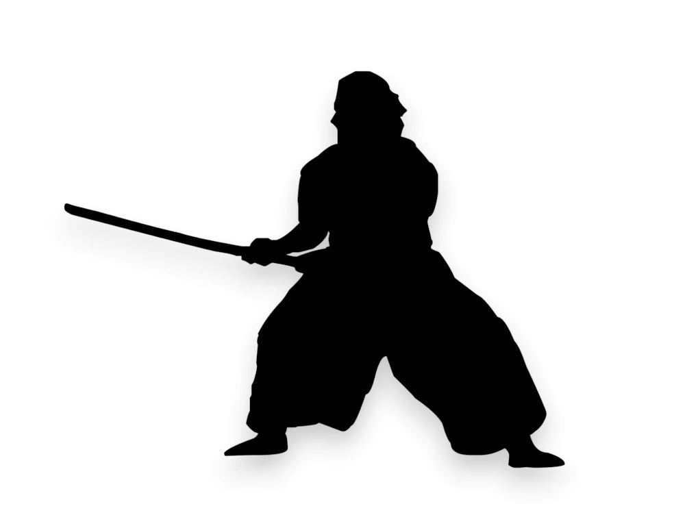 Japanese Samurai Warrior Sticker - Vinyl Decal