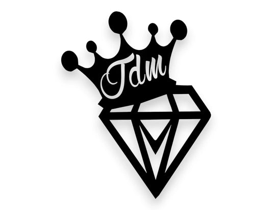 JDM Crown Diamond Sticker - Window Decal - STICKERNERD.COM