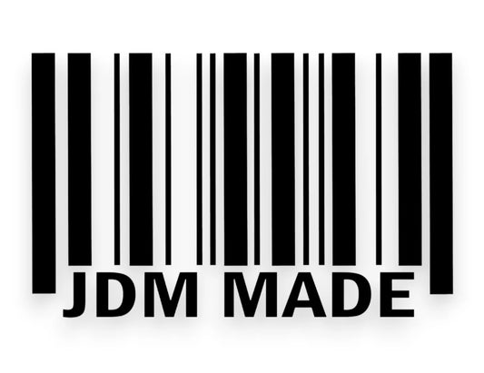 JDM Made Bar Code Sticker - Window Decal - STICKERNERD.COM