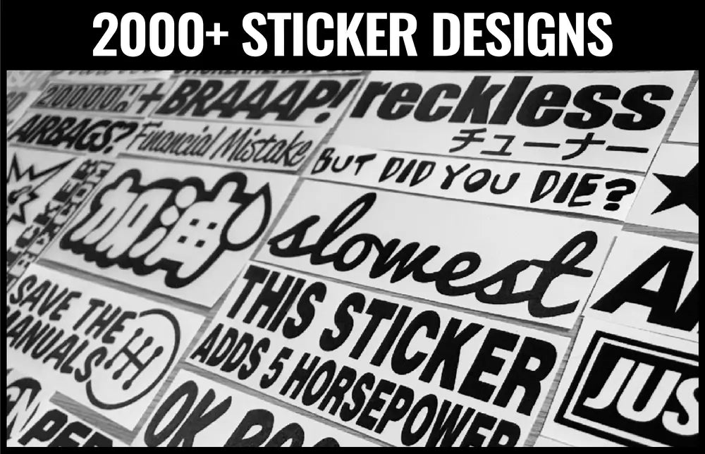 JDM STICKER DESIGNS, CAR WINDOW DECALS - STICKERNERD
