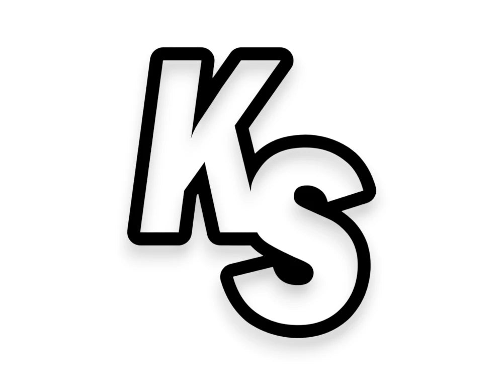 KS State Initials Sticker - STICKERNERD.COM