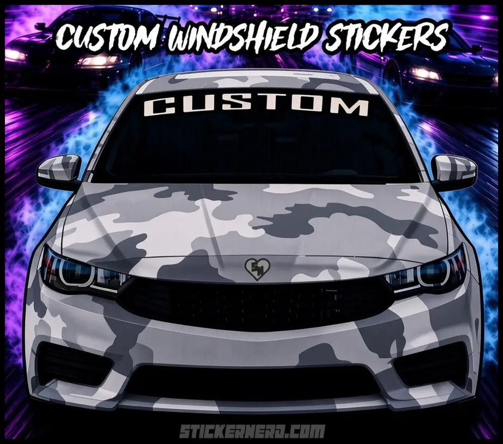 Large Custom Lettering - Custom Windshield Stickers and Decals