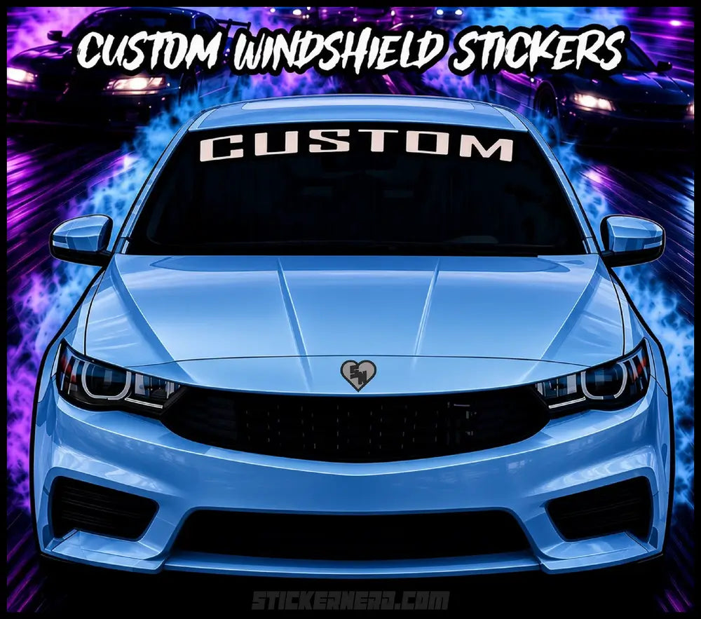Large Custom Stickers - Custom Windshield Decals and Banners
