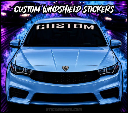 Large Custom Stickers - Custom Windshield Decals and Banners