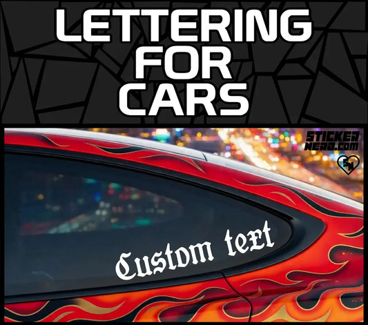 Lettering For Cars - Custom Stickers And Decals