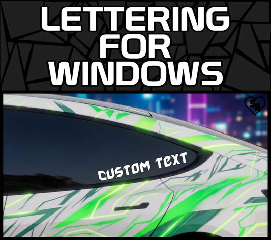 Lettering For Windows - Custom Stickers - Custom Decals