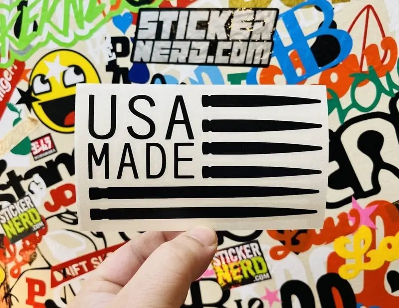 Made In USA Decal - America Vinyl Sticker 