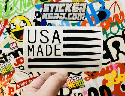 Made In USA Decal - America Vinyl Sticker 