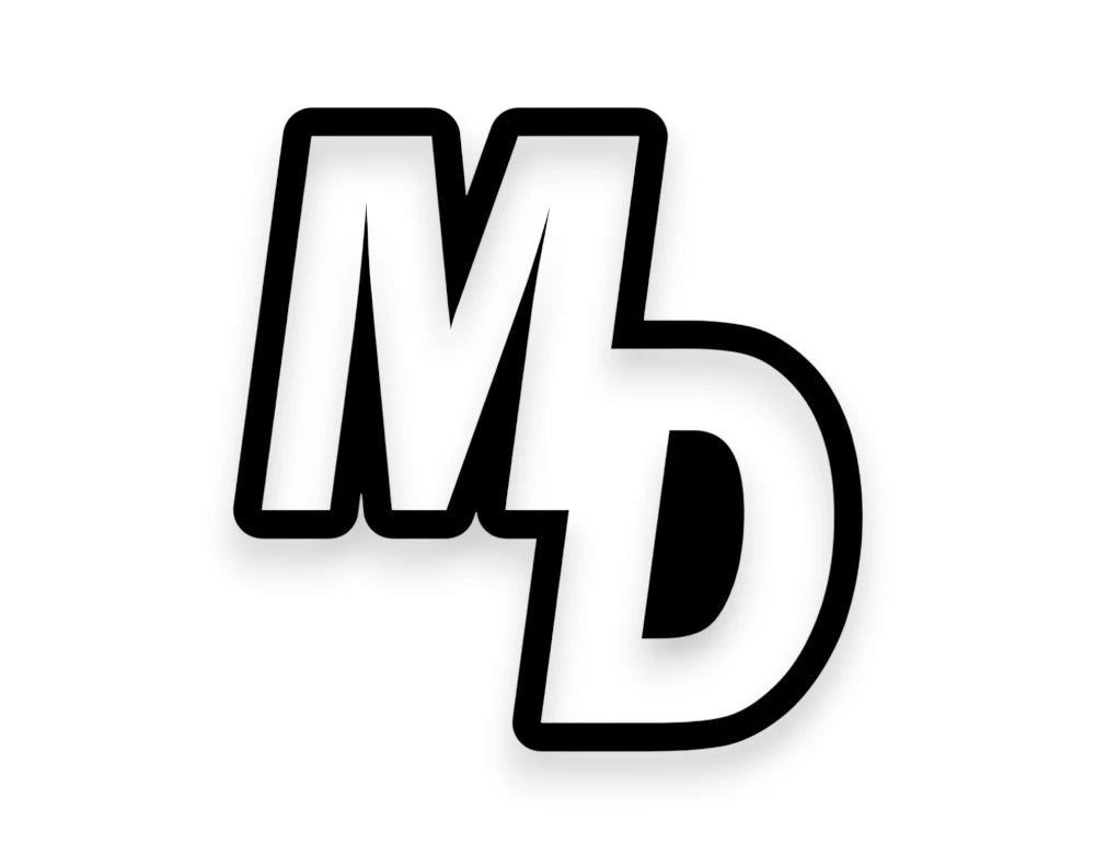 MD State Initials Sticker - STICKERNERD.COM