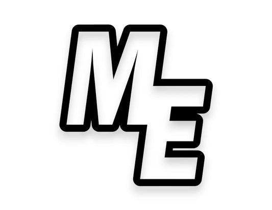 ME State Initials Sticker - STICKERNERD.COM