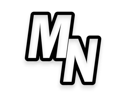 MN State Initials Sticker - STICKERNERD.COM