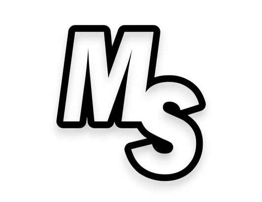MS State Initials Sticker - STICKERNERD.COM