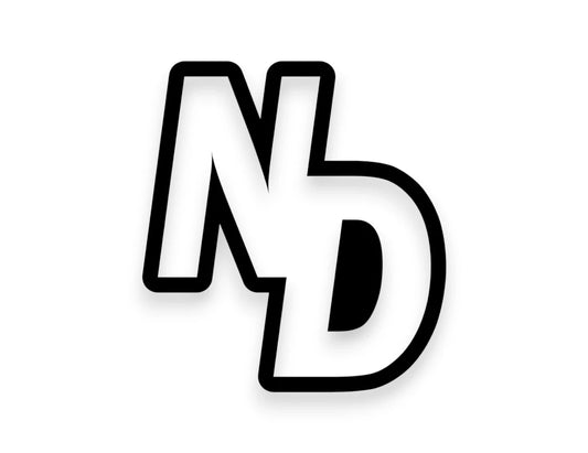 ND State Initials Sticker - STICKERNERD.COM