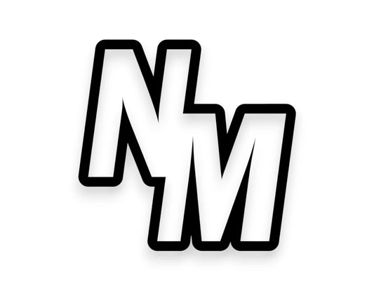 NM State Initials Sticker - STICKERNERD.COM