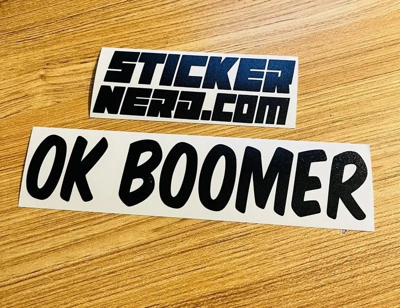 Ok Boomer Sticker - Funny Window Decal