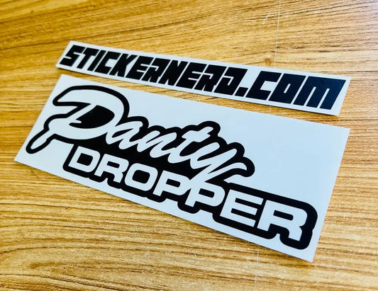 Panty Dropper Sticker - Funny Window Decal 