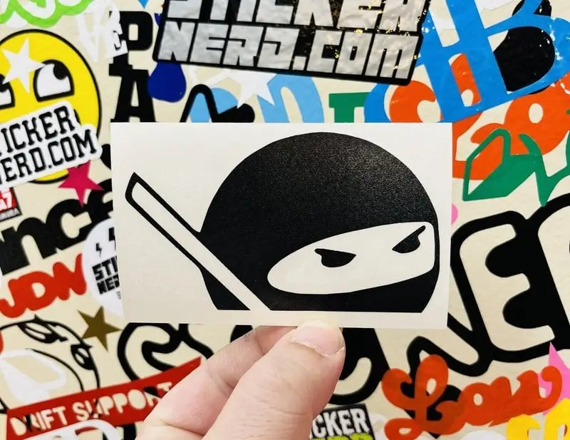 Peeking Ninja Decal - Window Sticker 
