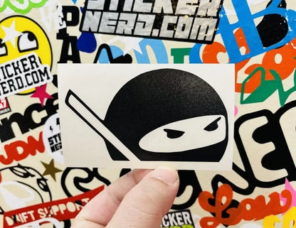 Peeking Ninja Decal - Window Sticker 