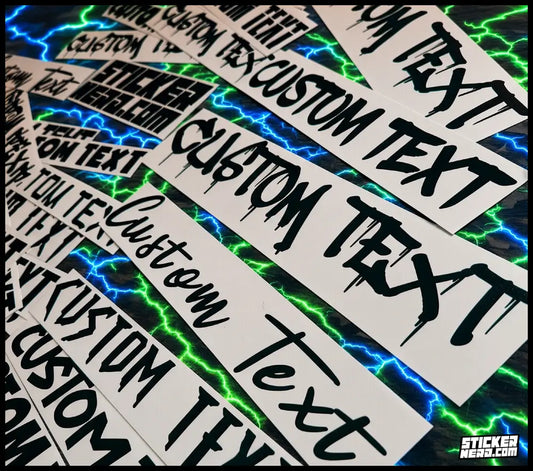 Custom Permanent Stickers - Vinyl Transfer Decals