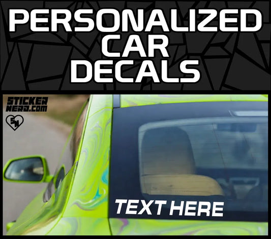 Personalized Car Decals - Vinyl Window Stickers