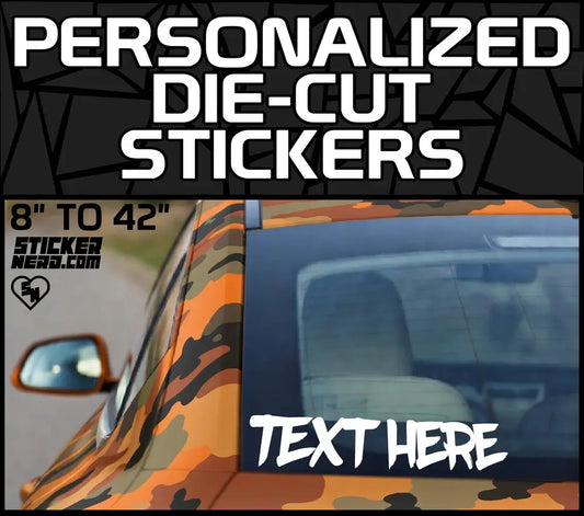Personalized Die Cut Stickers - Design Custom Decals Online
