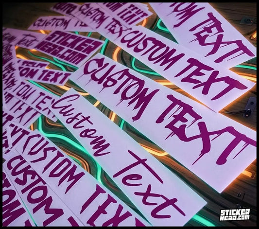 Personalized Stickers For Windows - Custom Decals
