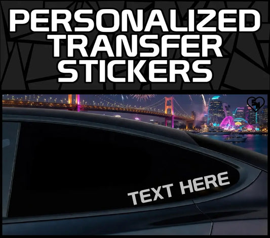 Personalized Transfer Stickers - Design Custom Decals 