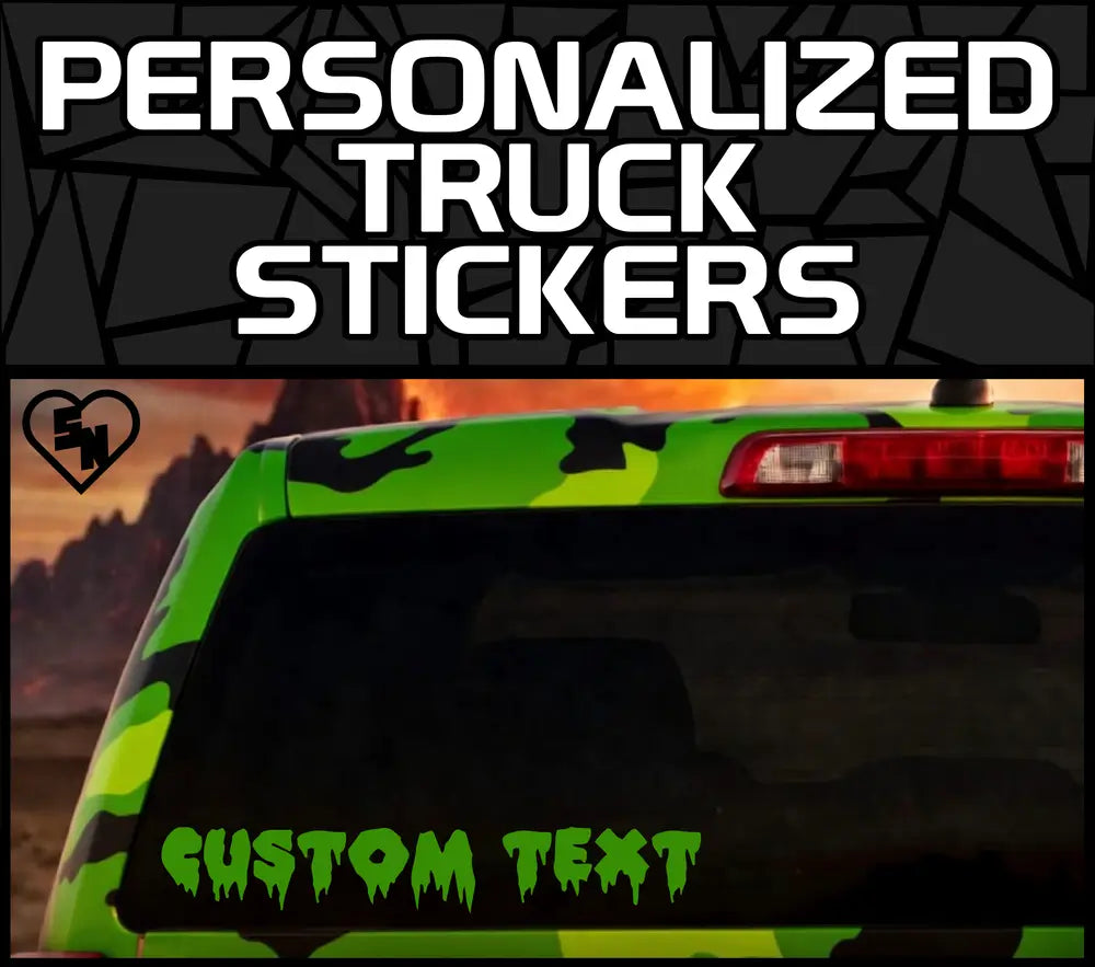 Personalized Truck Stickers - Vinyl Window Decals
