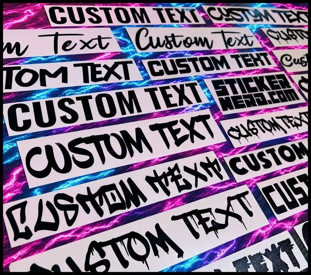 Personalized Vinyl For Windows - Custom Stickers And Decals