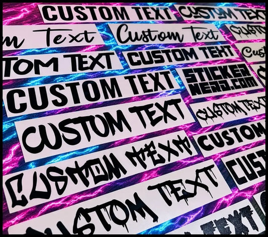Personalized Vinyl For Windows - Custom Stickers And Decals