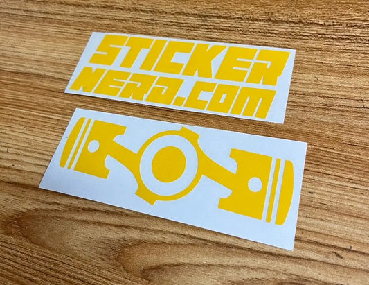 Piston Sticker - Car Window Decal 