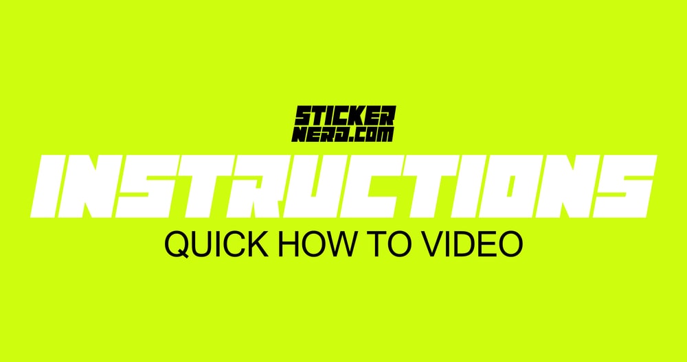 Load Video: CUSTOM PRINTED TEXT STICKERS 