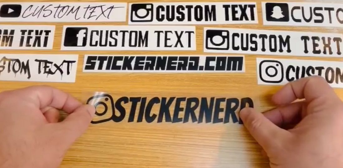 Get A Sticker Custom Instagram Stickers - Social Media Decals - Personalized Decal ...
