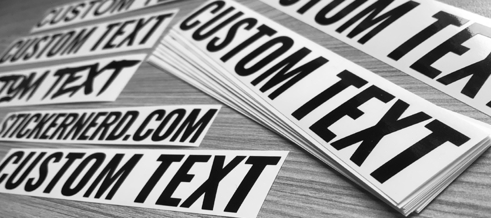 Customizable Lettering - Custom Stickers - Vinyl Custom Decals ...